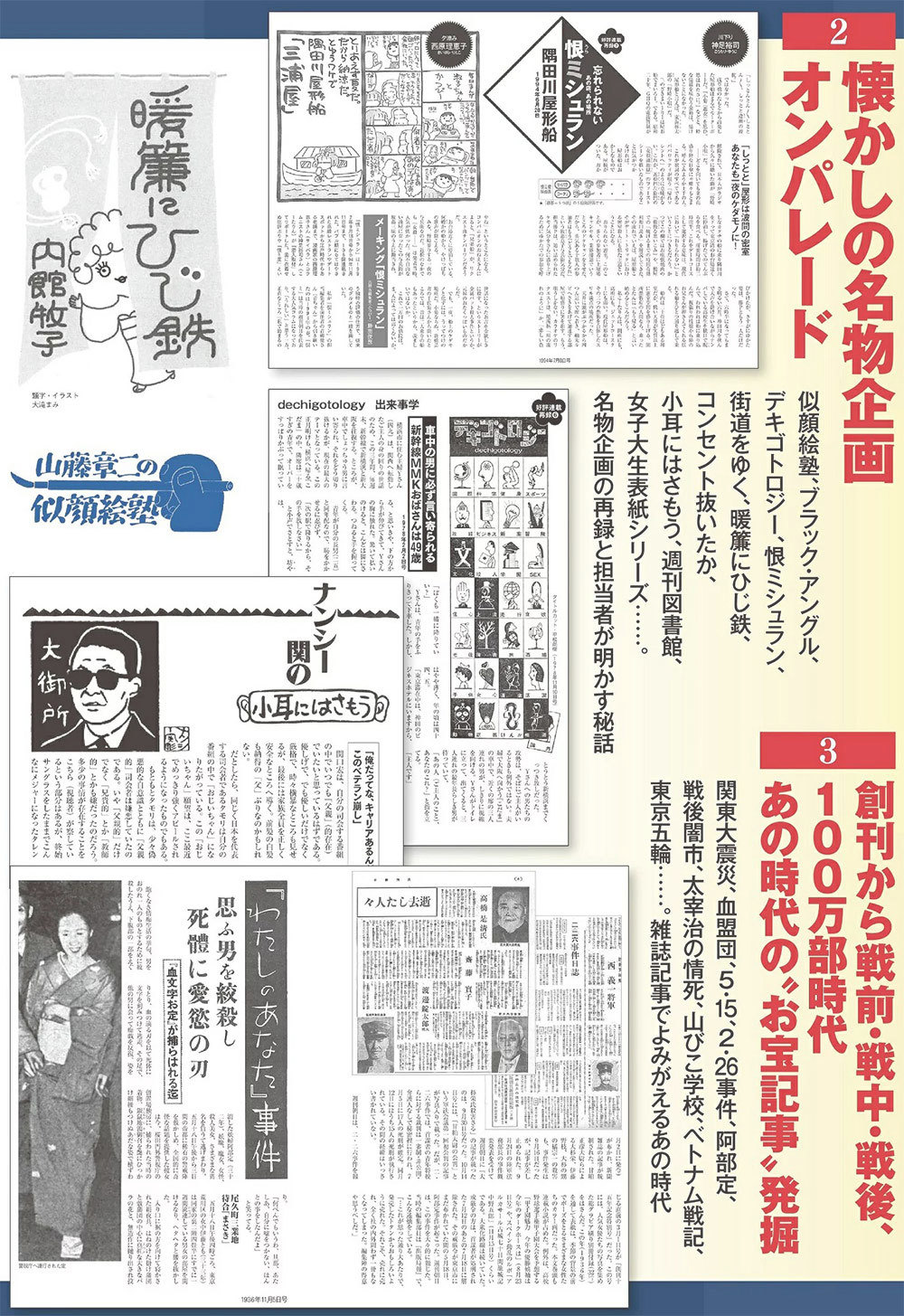 週刊朝日101年史の中身